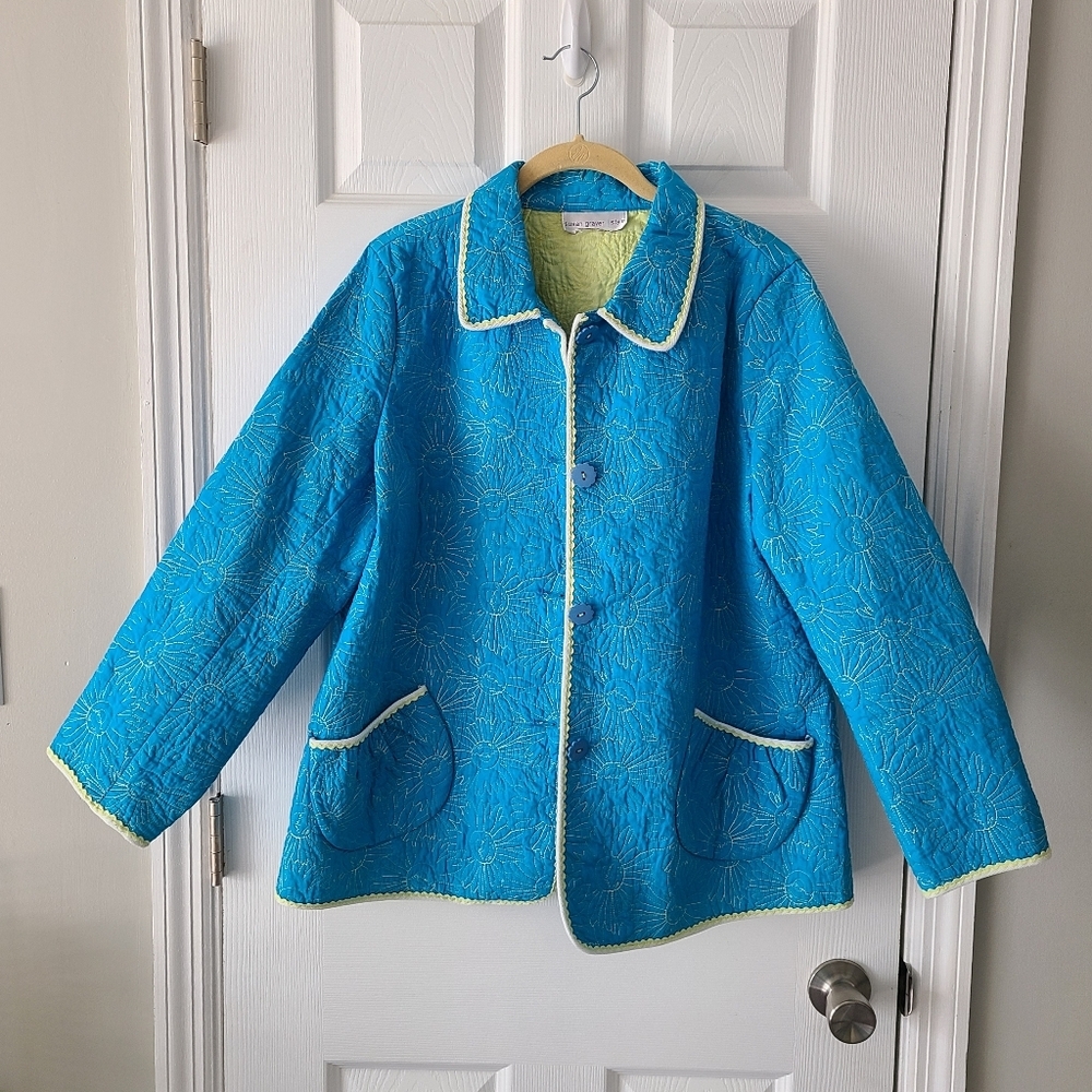 Susan Graver Quilted Daisy Jacket